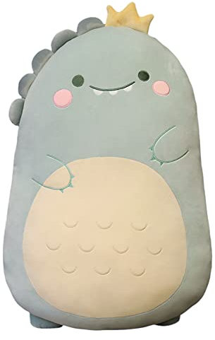 JAWSEU Kuscheltier Dinosaurier, 60CM Süße Tier Plüschtier Kissen Umarmung Kissen Schlafkissen Wurfkissen Super weiche Stofftier Spielzeug Sofakissen Seitenschläferkissen Zimmer Deko