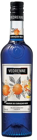 Vedrenne Liquore Blue Curacao - Liquore Blue Curacao, 25%, Bottiglia in vetro da 700 ml