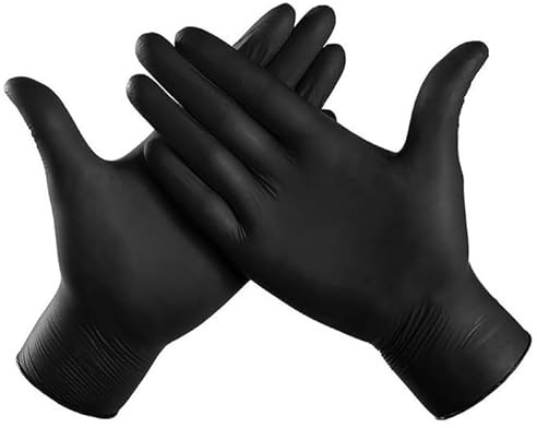 Gedikum Nitrilhandschuhe Schwarz, puderfreie Einweghandschuhe BLACK, Größe: S - 1000 Stück, deckende undurchsichtige schwarze Farbe, latexfreie Einmalhandschuhe (S)