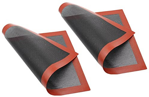 Giyofom 2 UNIDADES Tapete de Silicona Esterilla Perforada para Hornear Antiadherente para Galletas/Pan/Macarrones/Galletas Utensilios de Cocina