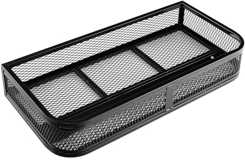 COSTWAY ATV-Frontladekorb, Frontgepäckkorb, Gepäckträgerkorb, ATV/UTV-Zubehör-Aufbewahrungskorb, ATV-Laderaumbox, 92 x 44 x 16,5 cm