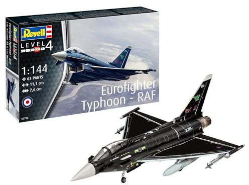 Revell 03796 Eurofighter Typhoon - RAF 1:144 Scale Unbuilt/Unpainted Plastic Model Kit