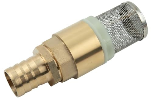 Clapet anti-retour en laiton, clapet anti-retour de 2,5 cm, valve anti-retour à ressort, pompe d'entrée, filtre à pied, raccord de tuyau avec tuyau de 2,5 cm (valves de 2,5 cm + diamètre 25 mm)