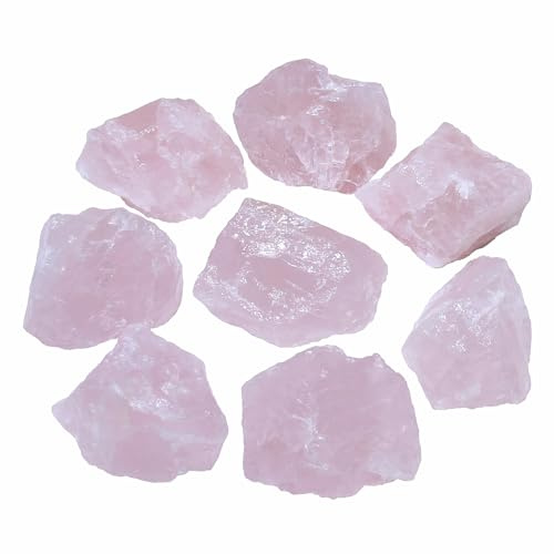 Nvzi Raw Amethyst Stone Crystals Bulk, Real Gemstones and Crystals, Rocks and Minerals, Healing Crystals, Quartz Crystals and Healing Stones (Rosenquarz)