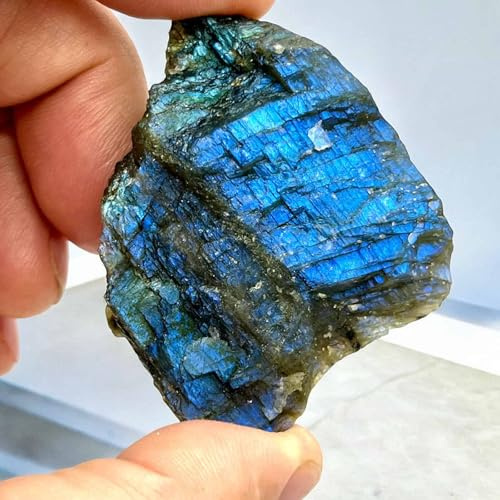 arana's - Piedra de bolsillo LABRADORITA en bruto 3-5 cm - Llévala siempre contigo - Amuleto de la suerte - Piedras y cristales naturales curativos de sanacion (Labradorita)