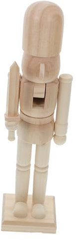 Garneck re soldato fantoccio Nutcracker da decorare bambola schiaccianoci Figurina ornamento Decorativo figure di schiaccianoci burattino in legno fai da te Di legno
