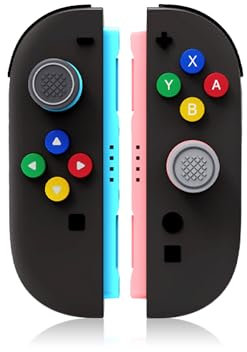 Thumb Grips for Nintendo Switch 2, Joystick Caps for Switch2, Analog joystick Cover for NS2 Joycon Controller with button sticker, Classic Color