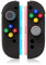 Puños de pulgar para Nintendo Switch 2, tapas de joystick para Switch2, carcasa de joystick analógico para joystick Joycon NS2 con pegatina para botón, color clásico