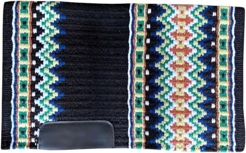 EQUIEMPRESS Sattelunterlage Western Show/Westernsatteldecke aus Neuseelandwolle, Top Wool Pad Sensor Flex (Anpassung möglich) A-496 (34 x 34)