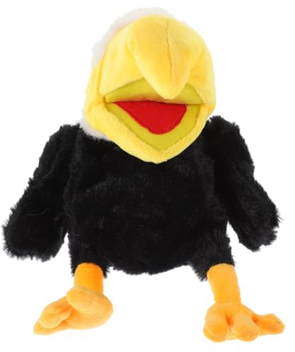 WOONEKY Títere de Mano de Búho de Peluche Interactivo para Juguete de Mano Marioneta Animal para Fiestas rol Creativos
