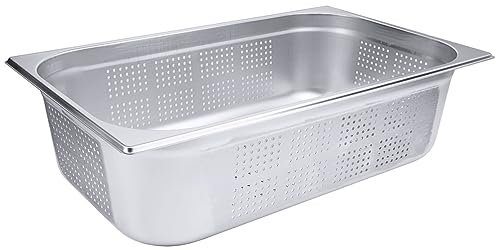 Contacto Gastronorm, contenitore perforato, GN 1/1, foro inferiore e laterale, 150 mm, 21 l