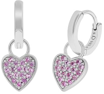 S.Oliver Mädchen-Creolen 925er Silber Zirkonia One Size 88823788