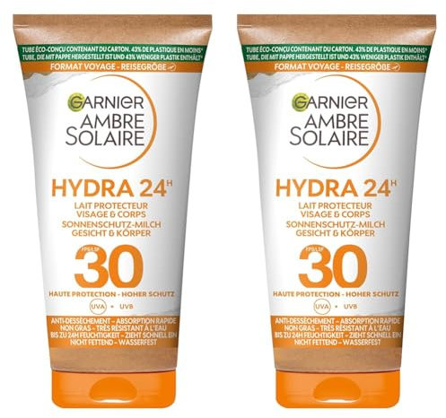 Ambre Solaire Delial Ambre Solaire Sun Lotion SPF 30, mini, 50 ml (Paquete de 2)
