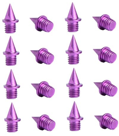 Oshhni 16 piezas de clavos para pista, clavos para zapatillas de atletismo, de acero ligero, prácticos, para hombres y mujeres, para atletismo, carreras,