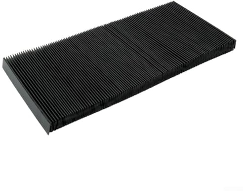 Flexible Faltenbalgabdeckung für CNC-Maschinen, Schutzabdeckung für Fräsausrüstung, 15 mm Falzbreite, 2 m Dehnungslänge, 3-teiliges wasserdichtes Tuch (130 mm)