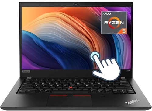 Lenovo Thinkpad T14 Gen 1 - Touch screen business, 14 pollici, FHD (1920 x 1080), AMD Ryzen 5 Pro 4650U, 16 GB RAM, SSD da 512 GB, tastiera QWERTY Windows 11 Pro (ricondizionato)