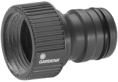 Gardena Rubinetto Profi-System: Raccordo per rubinetti con filetto da 26,5 mm(G 3/4 pollice),raccordo da rubinetto per una maggiore portata d'acqua(2801-20)