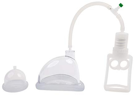 Fröhle VP001 Vagina-Set Duo Extreme Professional Pumpe Frauen | Zwei PP-Saugschalen, 600 Mbar Kolbengriffpumpe, inkl. Druckregulierer, Schlauch und Steckmanschetten, transparent