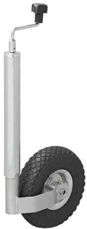 ProPlus 341507 Roue Jockey Jante Métal avec Pneu d'Aire, 260 x 85 mm, 48 mm Metal/Noir