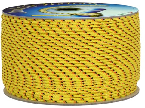 Corderie Italiane 006038160 Cordino Colorato Hobby Fantasy, Giallo, 3 mm, 20 mt