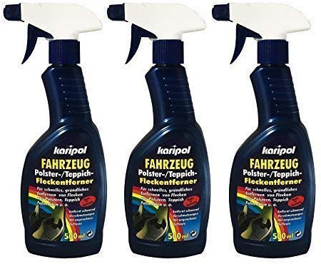 6 x 500ml karipol Fahrzeug Polster- Teppich- Fleckentferner, KFZ Polsterreiniger