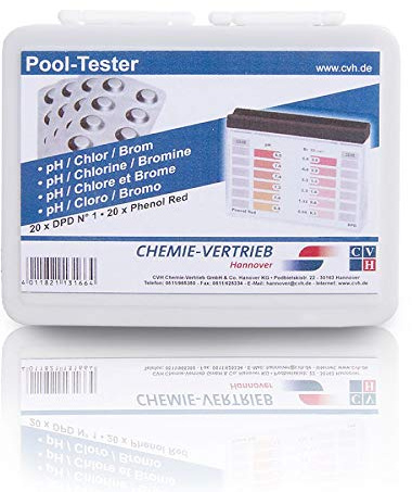 CVH Chemie Pooltester Testtabletten Pool Tester Chlor Brom pH Teststreifen