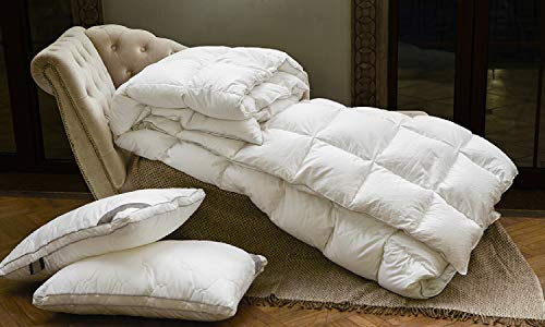 Banzaii Piumone Piumino Invernale di Nuova ecopiuma termoisolante anallergica antiacaro 380 gr/mq Una Piazza e Mezza 200x200 cm