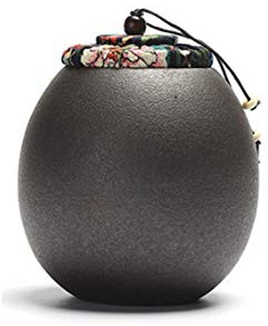 Japanese-style Ceramics Tea Canister Traditional Tea Caddy Sugar Canister For Kitchen Sealed Ceramics A06
