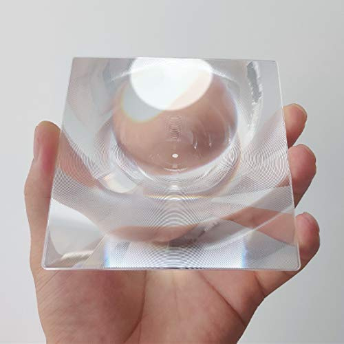 3-fache Fresnellinse, 100 x 100 mm, Brennweite 50 mm, solarbetriebener Todesstrahl für Physik-Klassenzimmer, Solarheizung, Feuerstarter, kleine Lupe, optisches Sichtobjektiv, VR-Feld (kein Glas)
