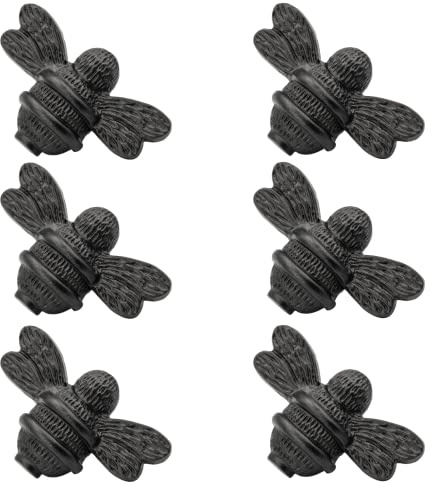 Brass bee 6 x Bumble Bee Drawer Knob | Drawer Handle | Bee Cabinet knob | Cupboards, Doors, Cabinets & Drawers (Black)