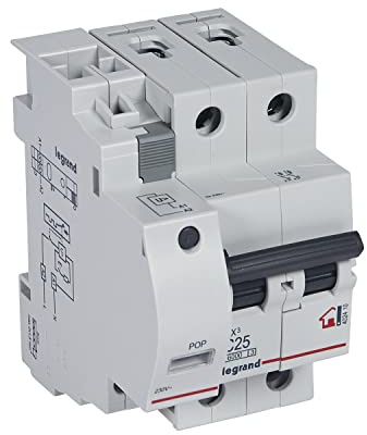 Legrand 402410E, permanent överspänningsskyddsanordning 2P, 25 A, med skyddsspole (POP), bostäder
