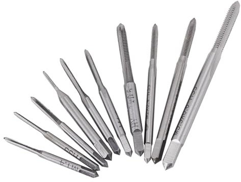 10 Stück Gewindeschneider Set, HSS Metrisch M1 bis M3,5 Handgewindebohrer, Metrischer Gewindebohrer Set Für Heimwerker-Reparaturen, Mechanische Reparaturen und Teileverarbeitung