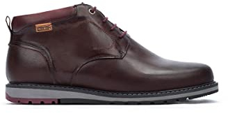 Pikolinos Berna Botines Hombre | en Cuero | Warm Lining | Marrón Oscuro