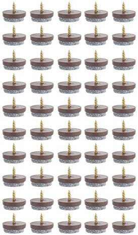 50 Pezzi Rotondi Resistenti Chiodi su Feltro Per Mobili, Sedie, Tavoli, Gambe, Piedini, Protezioni Per Pavimenti, Feltrini Per Gambe di Sedie, Feltrini Per Sedie Per Pavimenti in Legno Duro(22mm)