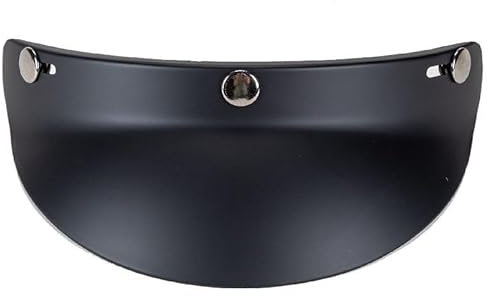 FK VISORS Pare-soleil pour casque jet 3 boutons - noir mat