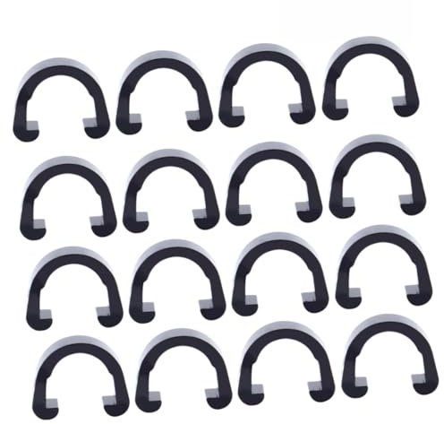 BESPORTBLE 100stücke Kabel Clips Schwarz Rohrklemmen Für Fahrräder C-förmige Schnallen U-förmige Fahrradschnallen Wiederverwendbare Schlauchclips Mountainbike Leitungsclips Klettverschlusskle