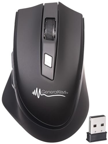 General Keys Souris Optique sans Fil Rechargeable 1600 dpi