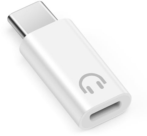 BORLTER CLAMP Adattatore da Lightning a USB C per cuffie supporta il controllo della linea, adattatore audio da Lightning a USB-C compatibile con iPhone serie 16/15, iPad e altre porte audio di tipo C