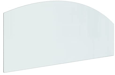 Placa de cristal para estufa de leña, 120 x 50 cm, protección contra incendios para chimeneas y estufas de leña, resistente al calor y duradera, solución de seguridad para salón y jardín