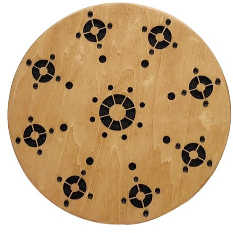 RKXKJ Tambour Océanique 18 Cm, Percussion Ethnique Thérapeutique, Son De Vague, Anti-Stress.