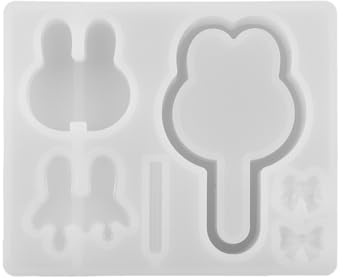 Joli moule en silicone en forme de sucette, shaker en résine, porte-clés, outils de fabrication de bijoux, fournitures d'artisanat en silicone pour la fabrication de bijoux