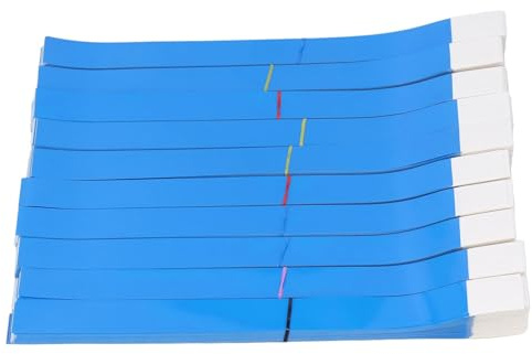 Qudinip Braccialetti Usa e Getta, Braccialetti di Carta Impermeabili Resistenti Allo Strappo 1000 Pezzi, con Dimensioni Regolabili, per L'identificazione di Eventi di Concerti nel Parco (Blu)