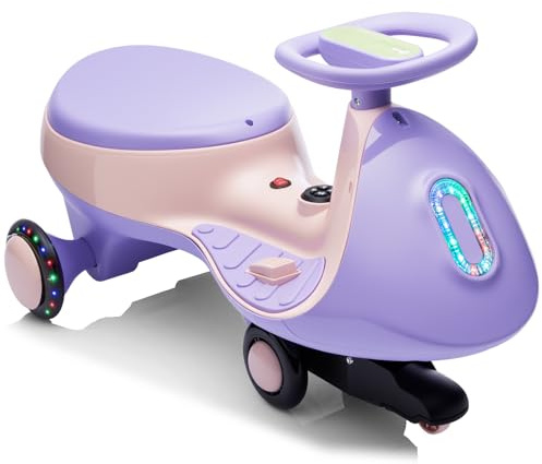 LALAHO Kinder Elektroauto Elektrisches Rutschauto 12V | Elektrisches Rutschauto mit Pedal, Kinderauto Elektrisch, 2 Geschwindigkeit Kippschutz, für Kind ab 3 Jahren