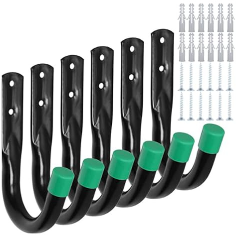 Itkcozcg Supporto da appendere per biciclette da parcheggio, per mountain bike, gancio per bici da garage, gancio da parete per montaggio a parete