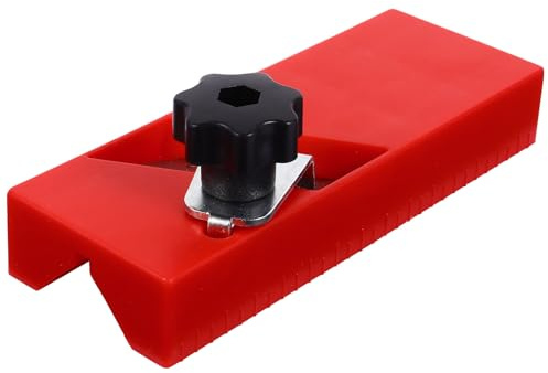 FIXOSHEE Handhobel für Schreiner Holzfasenwerkzeug 45° Fasenhobel mit Scharfer Klinge Ergonomisch Roter Griff Manuelles Hobelwerkzeug zum Trimmen und Entgraten
