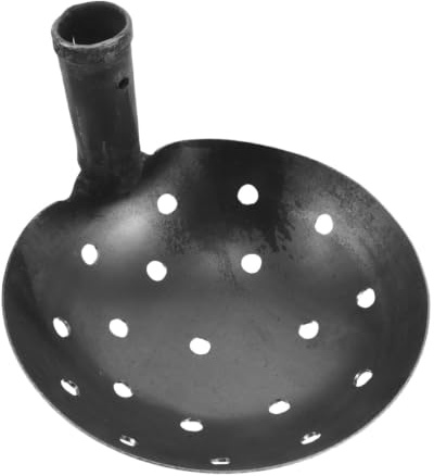 STOBAZA Pala de Estiércol de Metal con Agujeros de 1cm para Tamizar Lodo y Escombros, Herramienta de Jardinería Resistente para Mantenimiento de Canales y Estanques en Granjas