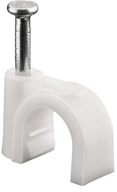 Goobay 17080 Morsetto per cavi/Supporto per cavi con diametro fino a max. 8,0 mm/Per fissare cavi e fili / 100 pezzi