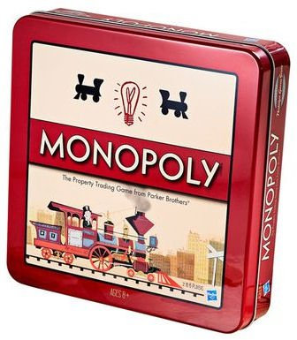 Monopoly Nostalgie - Das berühmte Gesellschaftsspiel - in der Blechdose