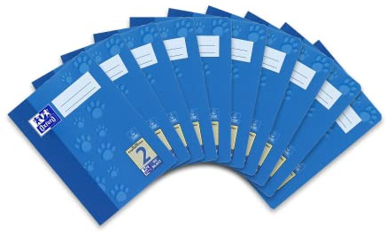 Oxford Schulheft A5, 32 Blatt, Lineatur 2, liniert, 10 Stück