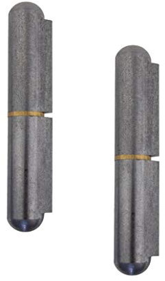 Gedotec Türscharnier zum anschweißen Metall Anschweißbänder 2-teilig für Metall-Türen | Anschweißscharnier Höhe: 100 mm | MADE IN GERMANY | Tragkraft 200 kg | 2 Stück - Türbänder für Tore & Maschinen